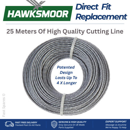 Hawksmoor ST1904-2 (95074) 18v High Quality Strimmer Re Wind Line 25m x 1.5mm