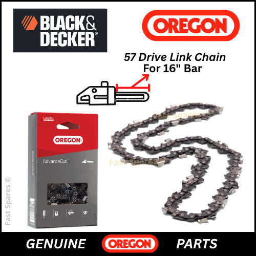 BLACK + DECKER  GK1940TX  Replacement Chain 40cm (16") Bar 57 Links FAST POST