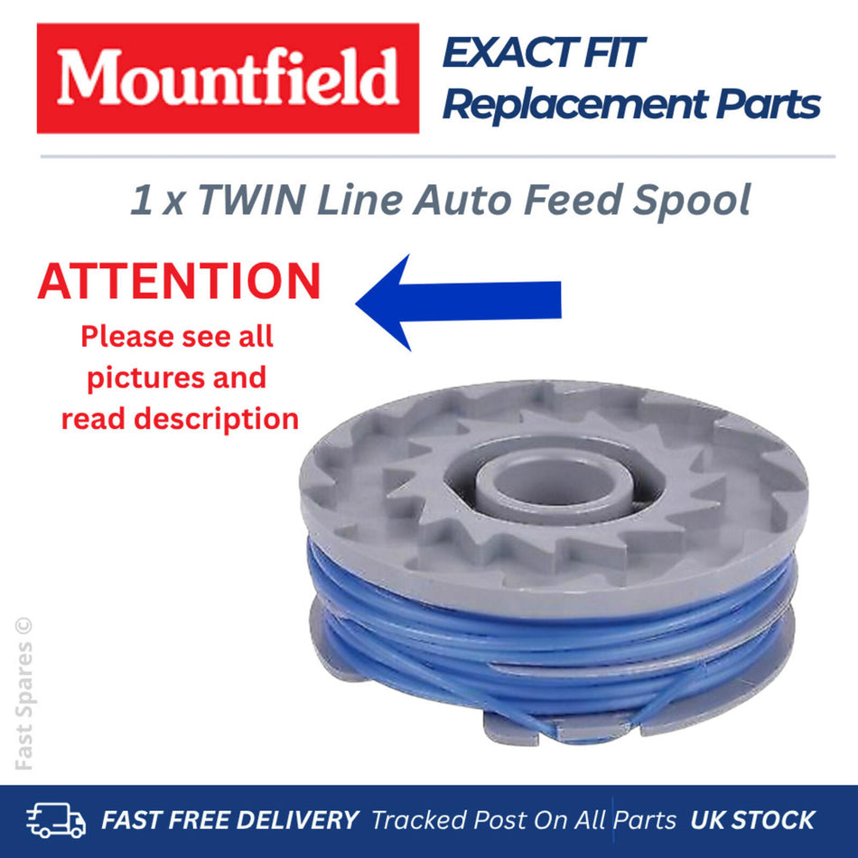 MOUNTFIELD MTR 50Li Twin Line Auto Feed  Spool for Strimmer Trimmer FAST POST