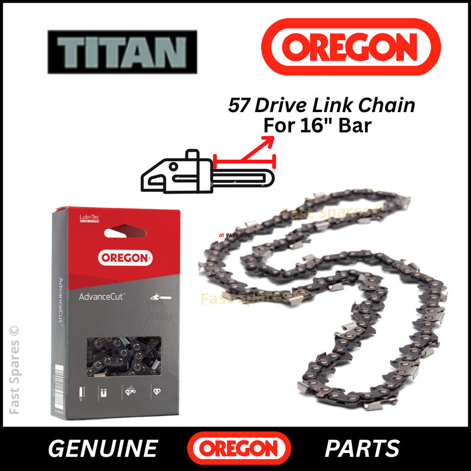 TITAN TTB355CHN Replacement Chain For 40cm (16") Bar 57 D/ Links FAST POST