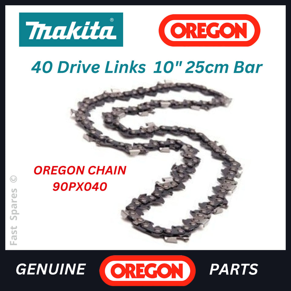 MAKITA DUC256Z Genuine OREGON Chainsaw Chain 25cm 10 inch 40 D/Links FAST POST
