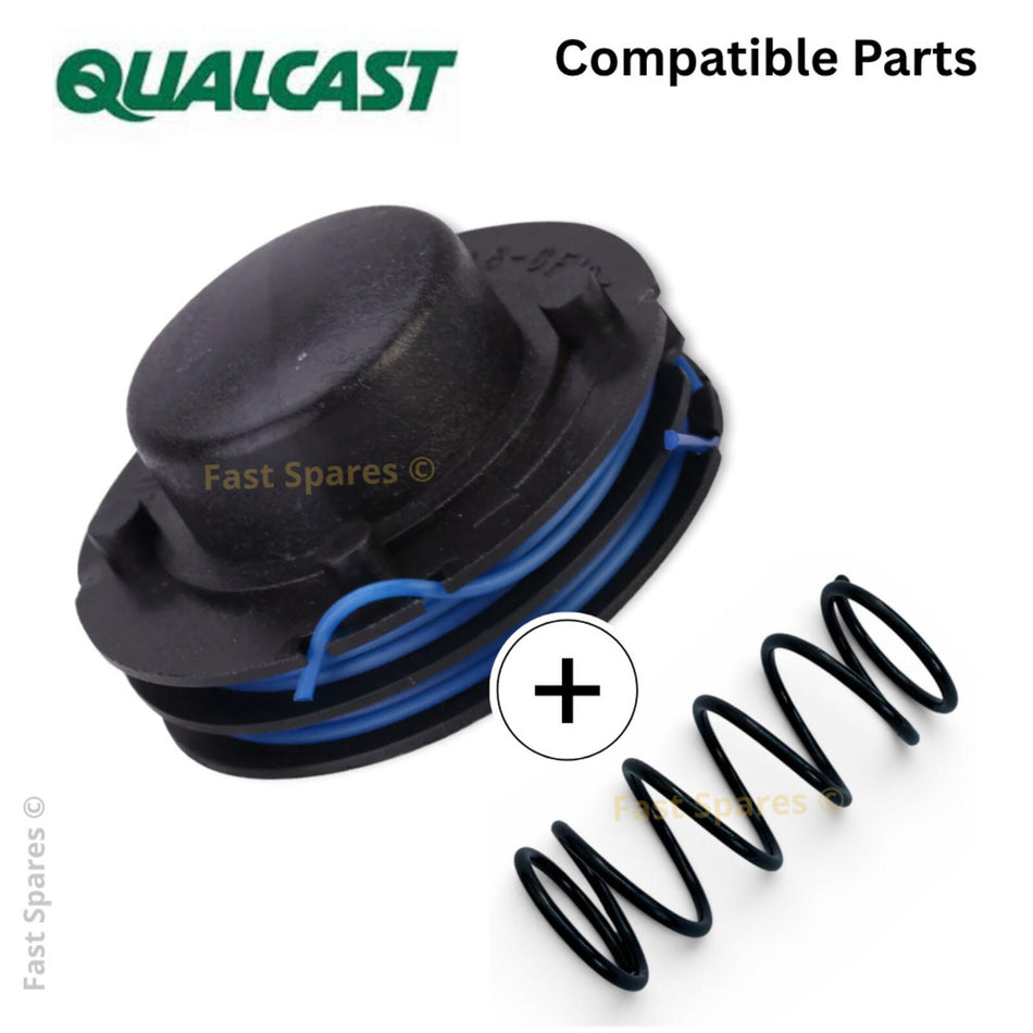 Qualcast  GT2518 TWIN Line Spool + Spool Spring   Strimmer Trimmer FAST POST