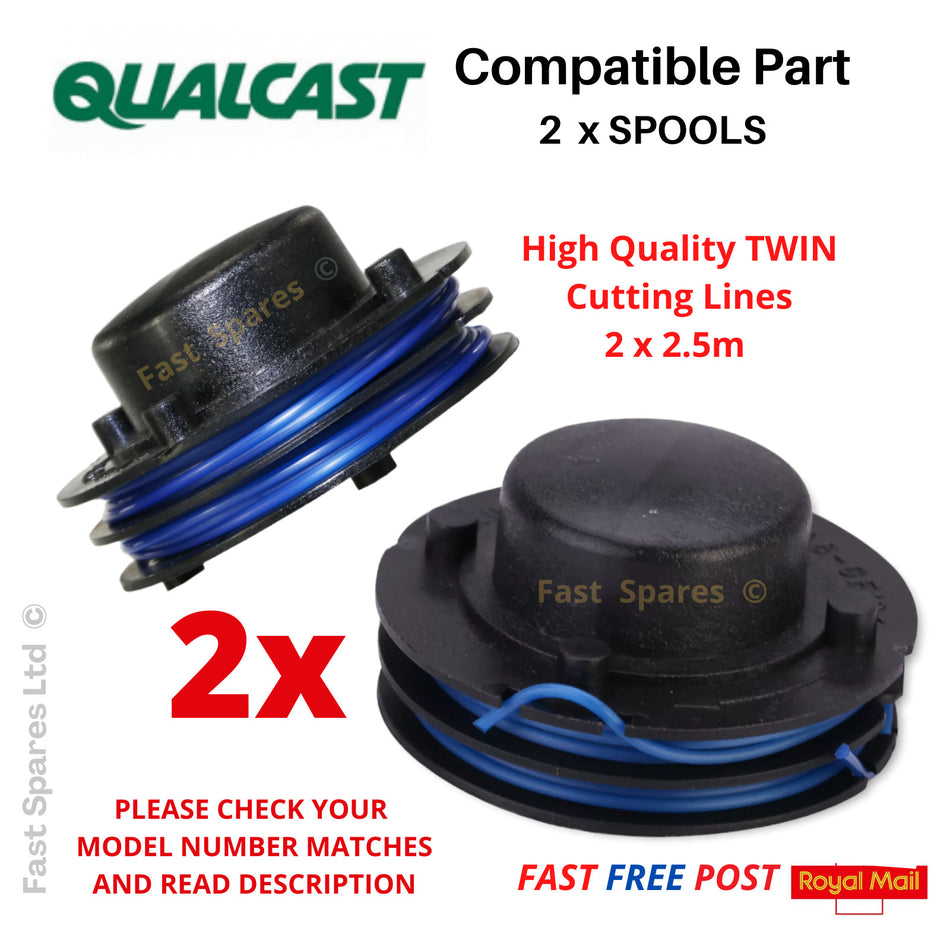 QUALCAST GT2551X   Strimmer Grass Trimmer  2 x Spools   FAST POST