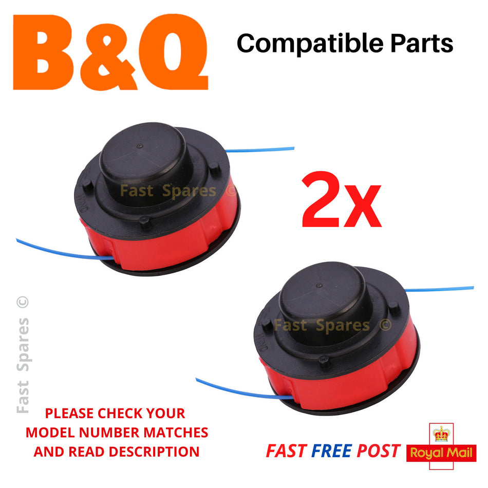 B and Q  PGT220 Grass Trimmers Spool & Line FAST POST x2