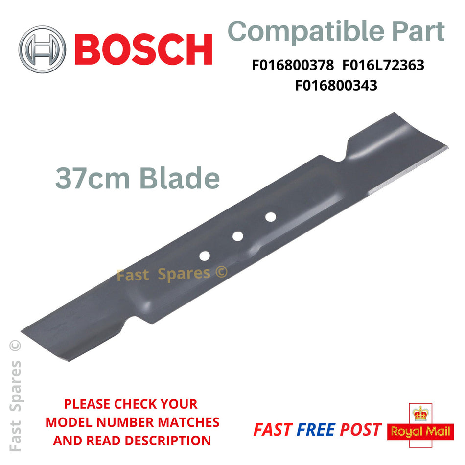 Blade BOSCH Rotak 36R Lawnmower 37R 37-14 Ergo EasyRotak 36-550  37cm FAST POST