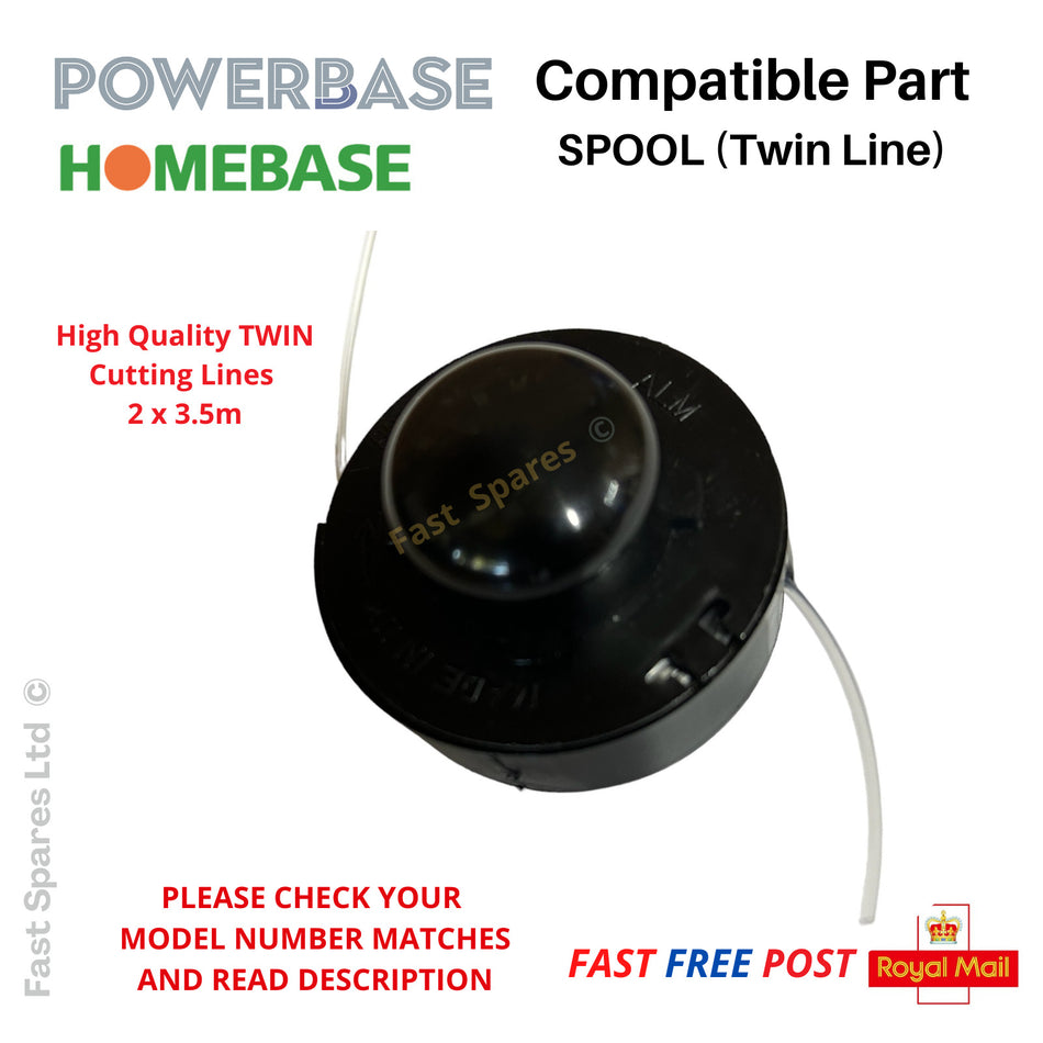 POWERBASE SRT350B (603284)  Spool & Line Strimmer Grass Edge Trimmer  FAST POST