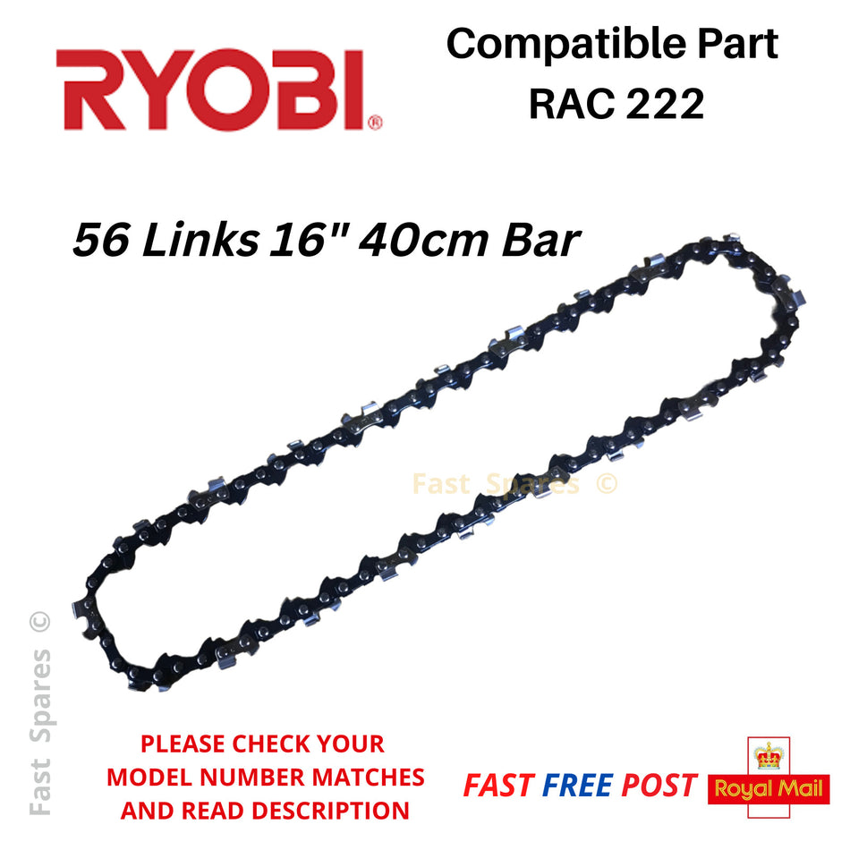 RY0BI RCS 4240B Chainsaw Chain 40cm 16" Bar 56 Links  FAST POST