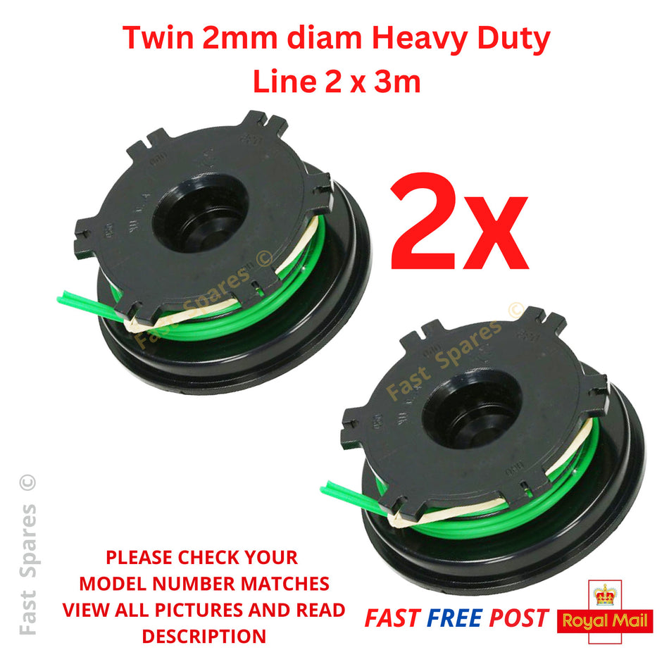 SGT24cc  Spool & Line for HOMEBASE  SOVERIGN Trimmer Strimmer FAST UK POST x 2