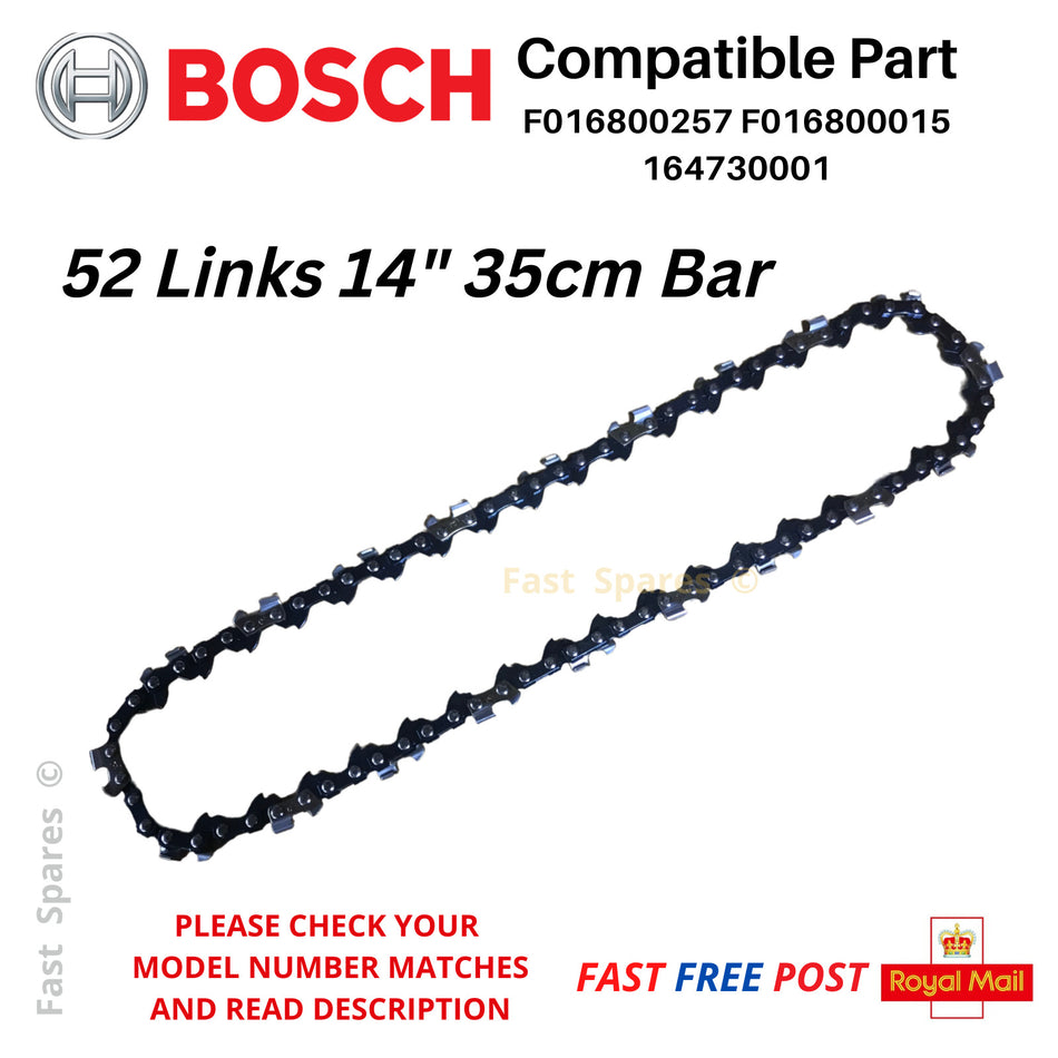 BOSCH  Universal Chain 35 Chainsaw Chain 35cm 14" 52 Link FAST POST