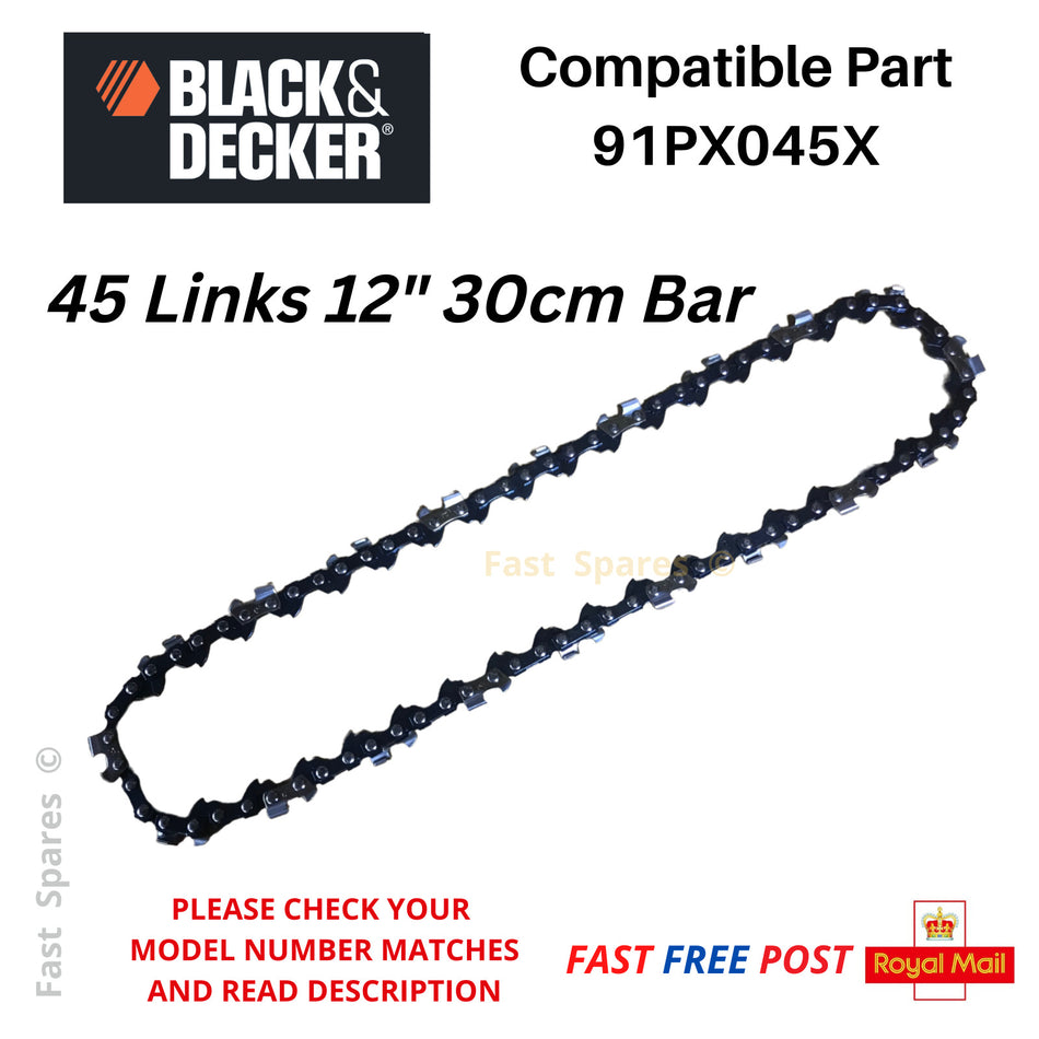 Black & Decker  GKC3630L20-GB Replacement Chainsaw Chain  91PX045X FAST POST