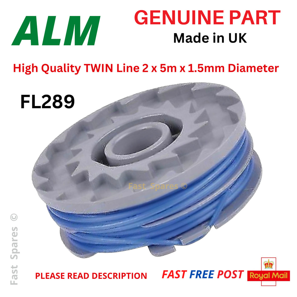 FL289 ALM  Genuine Twin Line & Spool for Flymo Powerbase Mac Allister FAST POST