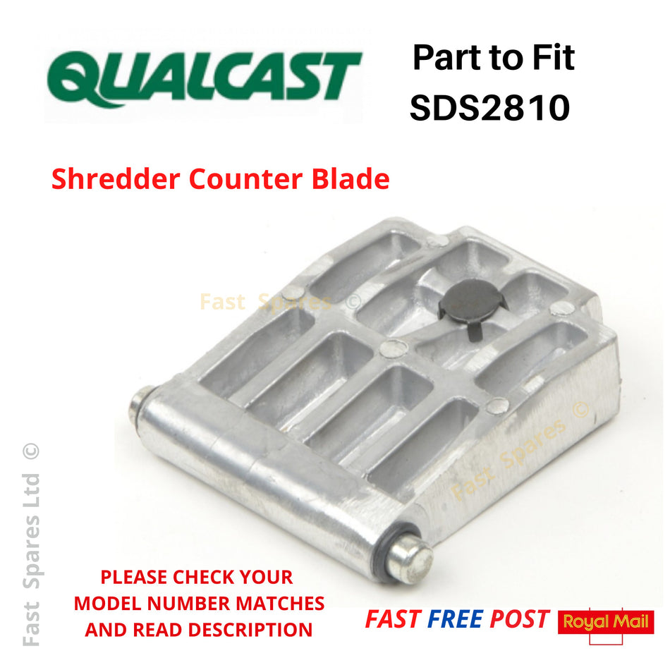 QUALCAST SDS2810 2800w Silent Shredder  SHREDDER COUNTER PLATE  FAST POST