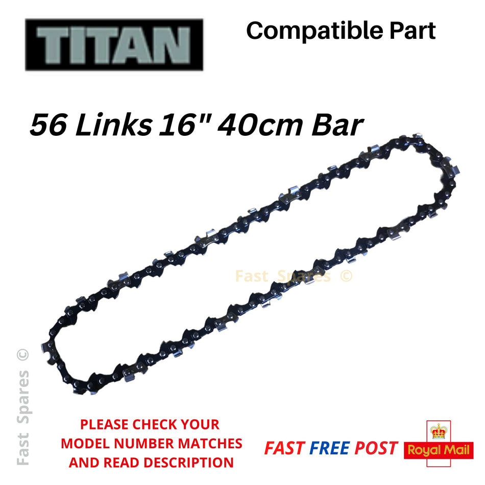 TITAN TTL758CHN (719FG) Chainsaw Chain 40cm 16" Bar 56 Links  FAST POST