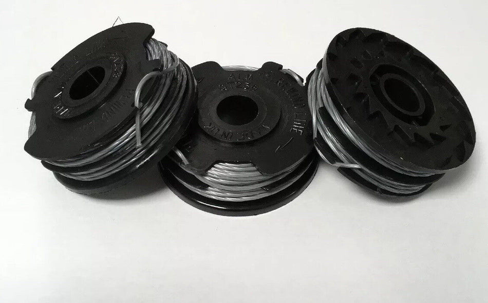 3 X Spool & Line Fits QUALCAST 36v Trimmer Strimmer GT36Li YT7421-01 FAST POST