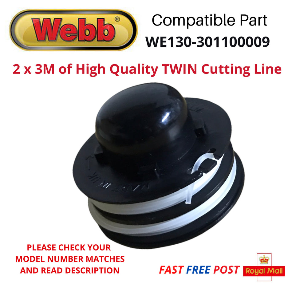 WEBB ELT250 Spool & Line for Strimmer Trimmer FAST POST x1