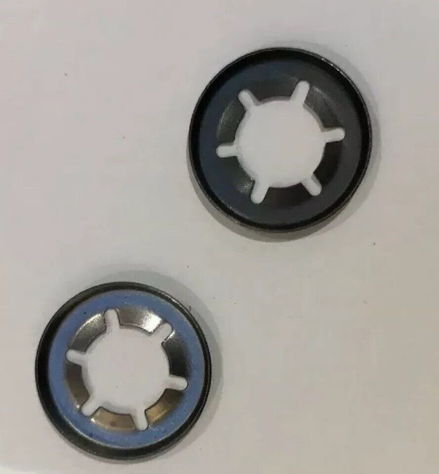 Mac Allister Mower Wheel Retaining Push On Washers 1 Pair For 8mm Axle FAST POST