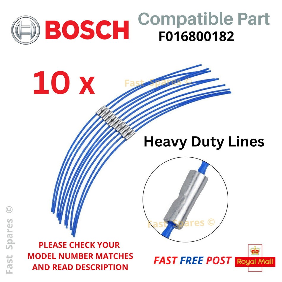 10 X Strimmer Trimmer EXTRA STRONG Cutting Lines BOSCH ART30 Combitrim FAST POST