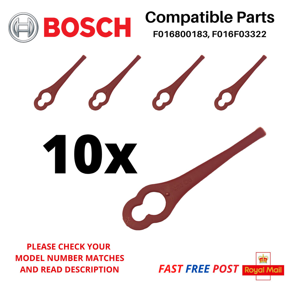 BOSCH ART26 Accutrim Plastic Strimmer Trimmer Cutting Blades x 10  FAST POST