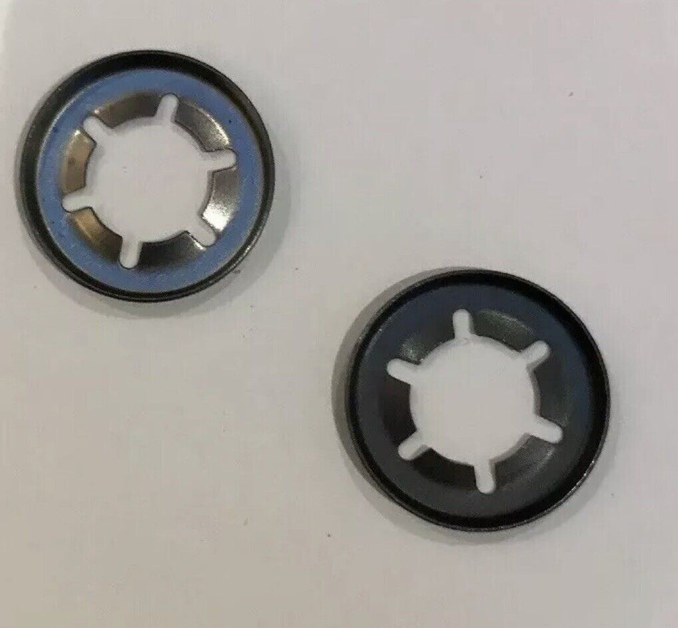 Mac Allister Mower Wheel Retaining Push On Washers 1 Pair  12mm Axle  FAST POST