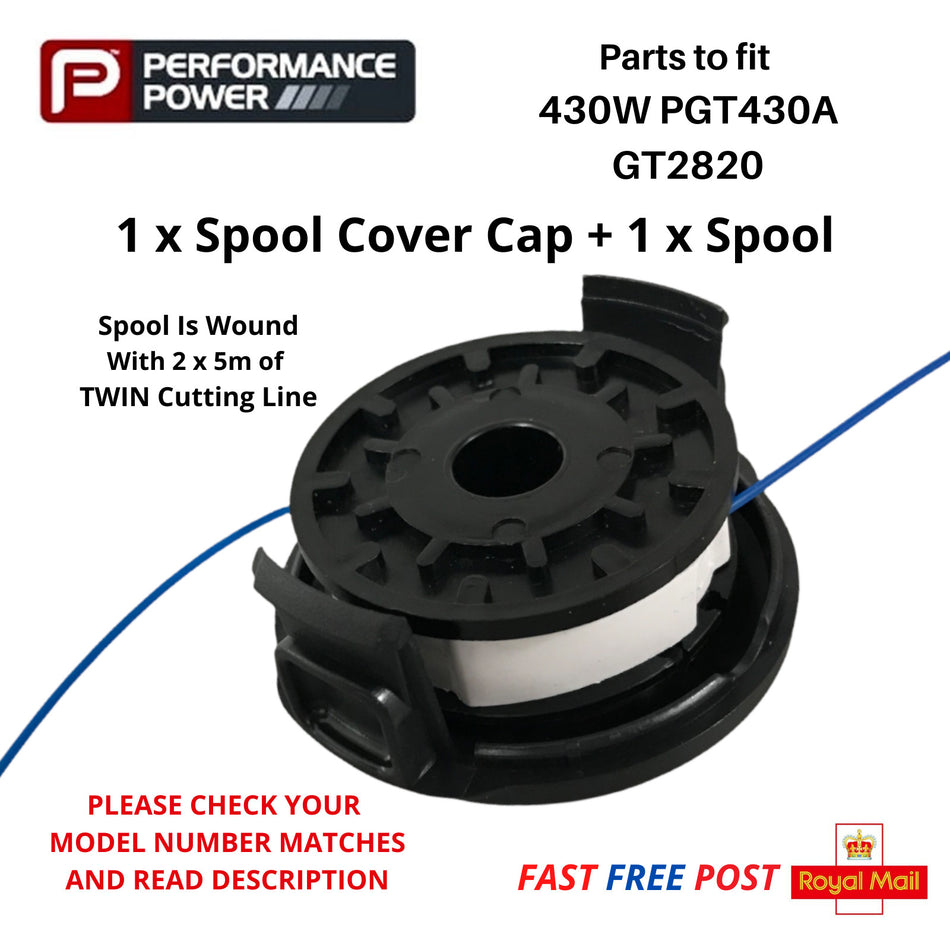 Performance Power GT2820 Strimmer Spool + Cap for Grass Trimmers FAST POST