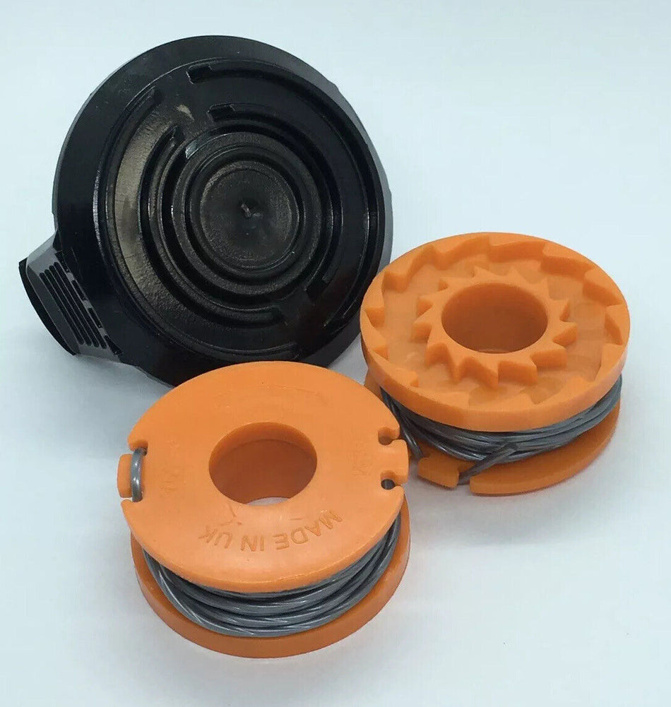 2 x Spool & Line + Cover Cap for Big Bear BB1152KIT Trimmer Strimmer FAST POST