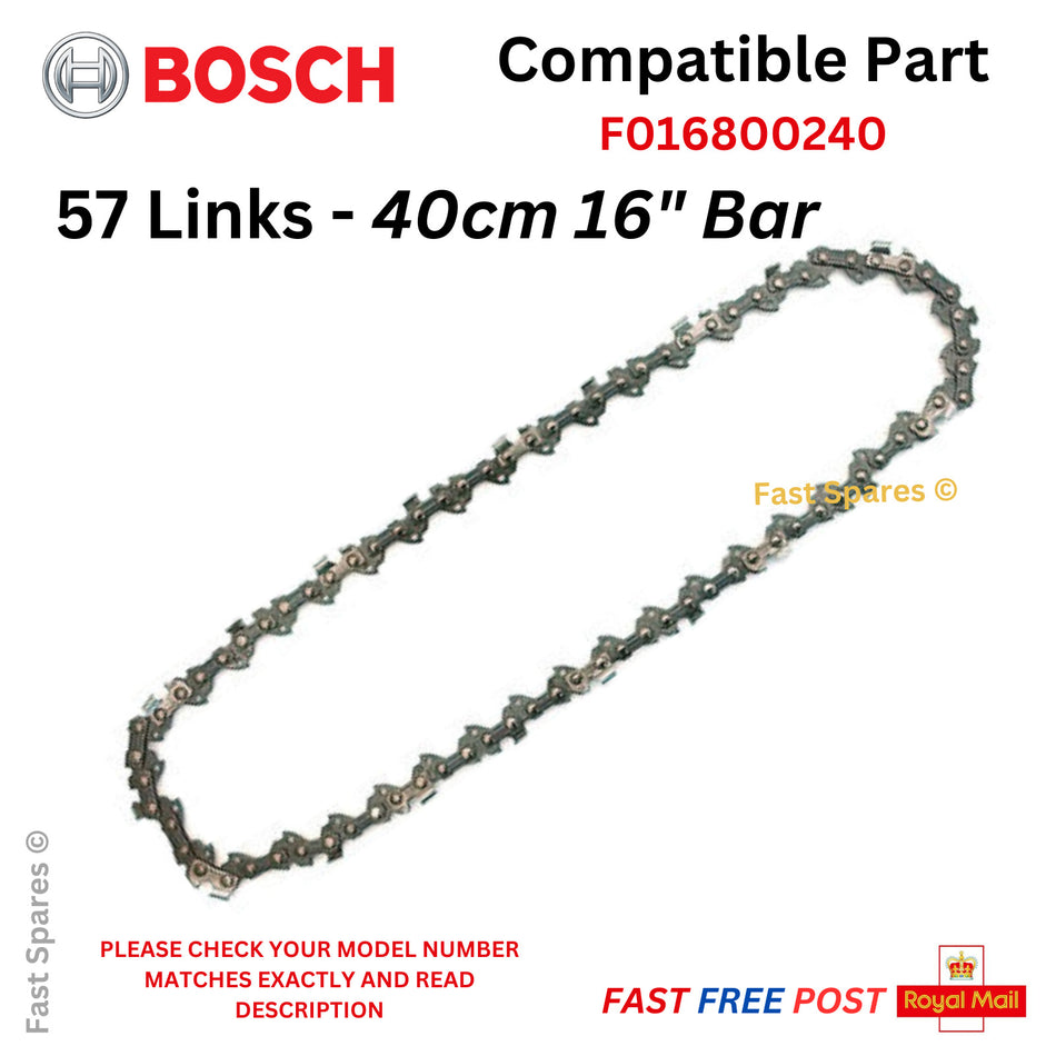 BOSCH PKE 40  PKE 40B Chainsaw Chain 40cm (16") Bar 57 Links FAST POST