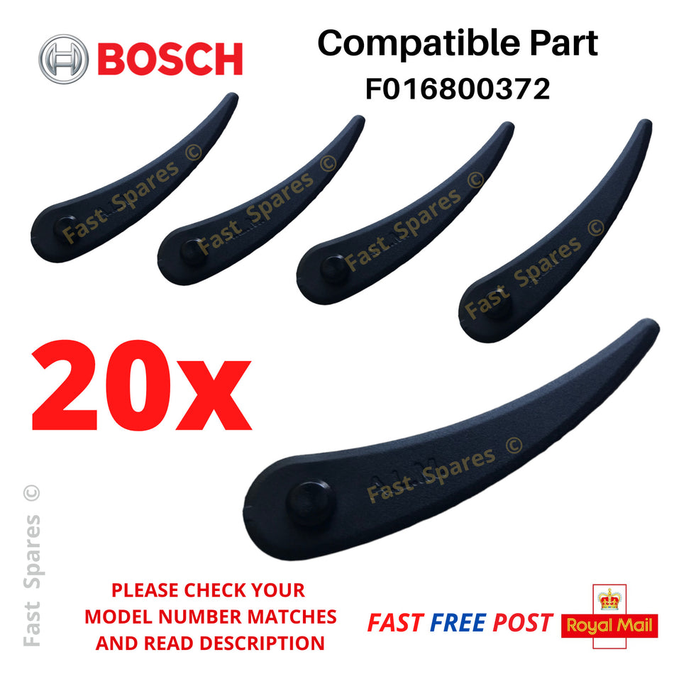 Bosch ART 26-18Li  Plastic Blades for Trimmer Strimmer x 20 *SEE DESCRIPTION