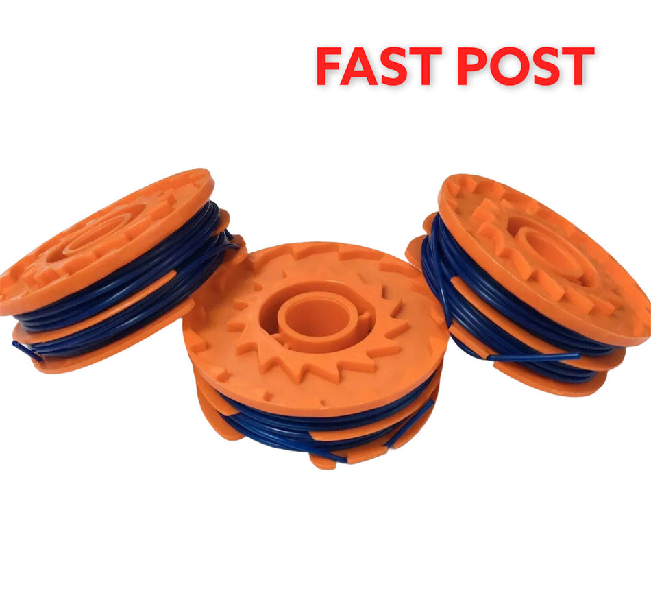 3 x ALM WX100 Spool & Line For QUALCAST GGT450A1 Grass Trimmer FAST POST