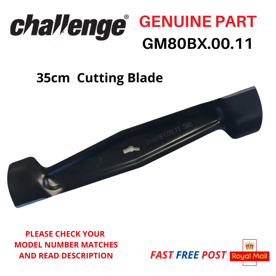 CHALLENGE MEB1435B Metal Cutting Blade 35cm for Lawnmower FAST POST