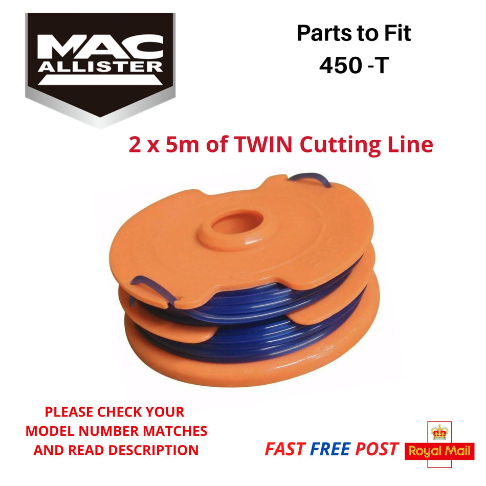 MacAllister 450 T Spool & Line for Grass Edge Trimmer Strimmer   FAST POST