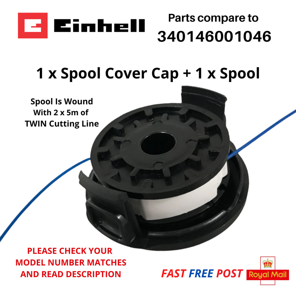 EINHELL BG-ET 5030 Strimmer Spool +Cap for Grass Trimmers FAST POST