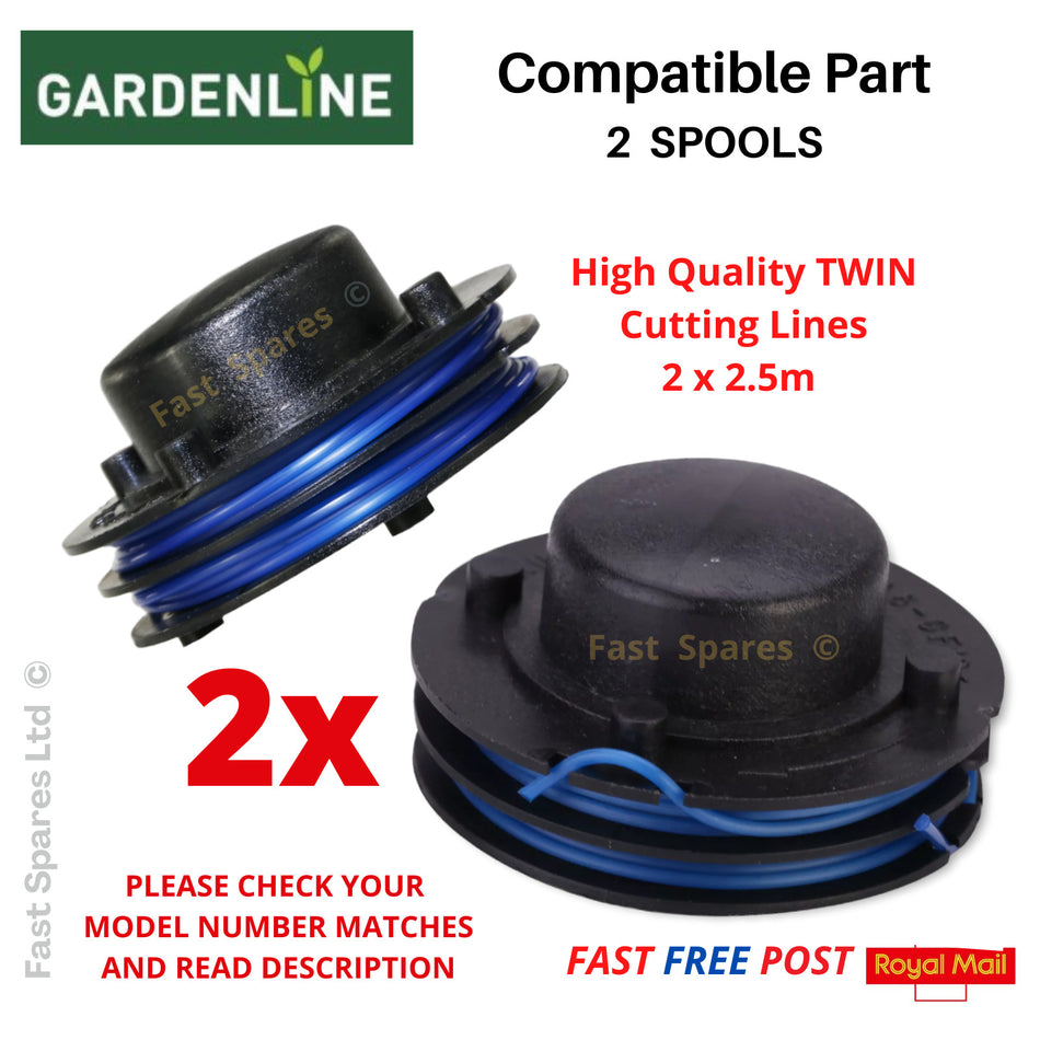 GLGT400 GARDENLINE Strimmer Trimmer  2 x Spools   FAST POST