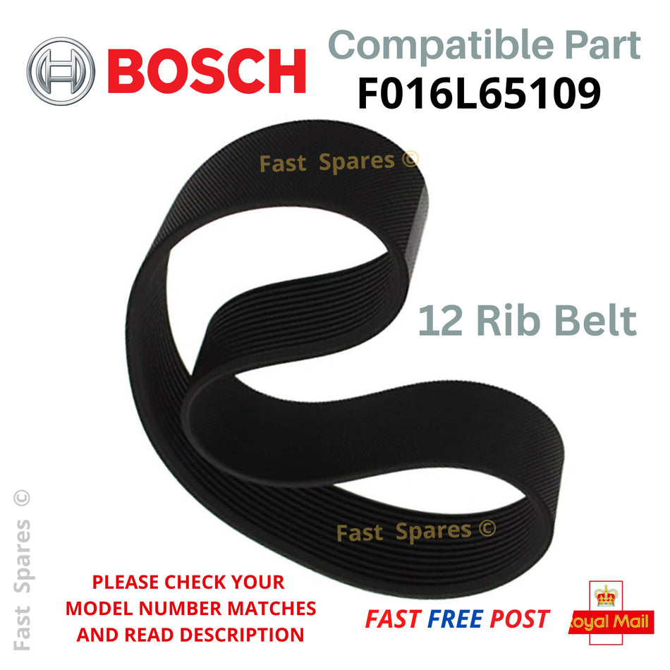 BOSCH Rotak 40 Drive Belt 12 Ribs For Lawnmower FAST POST