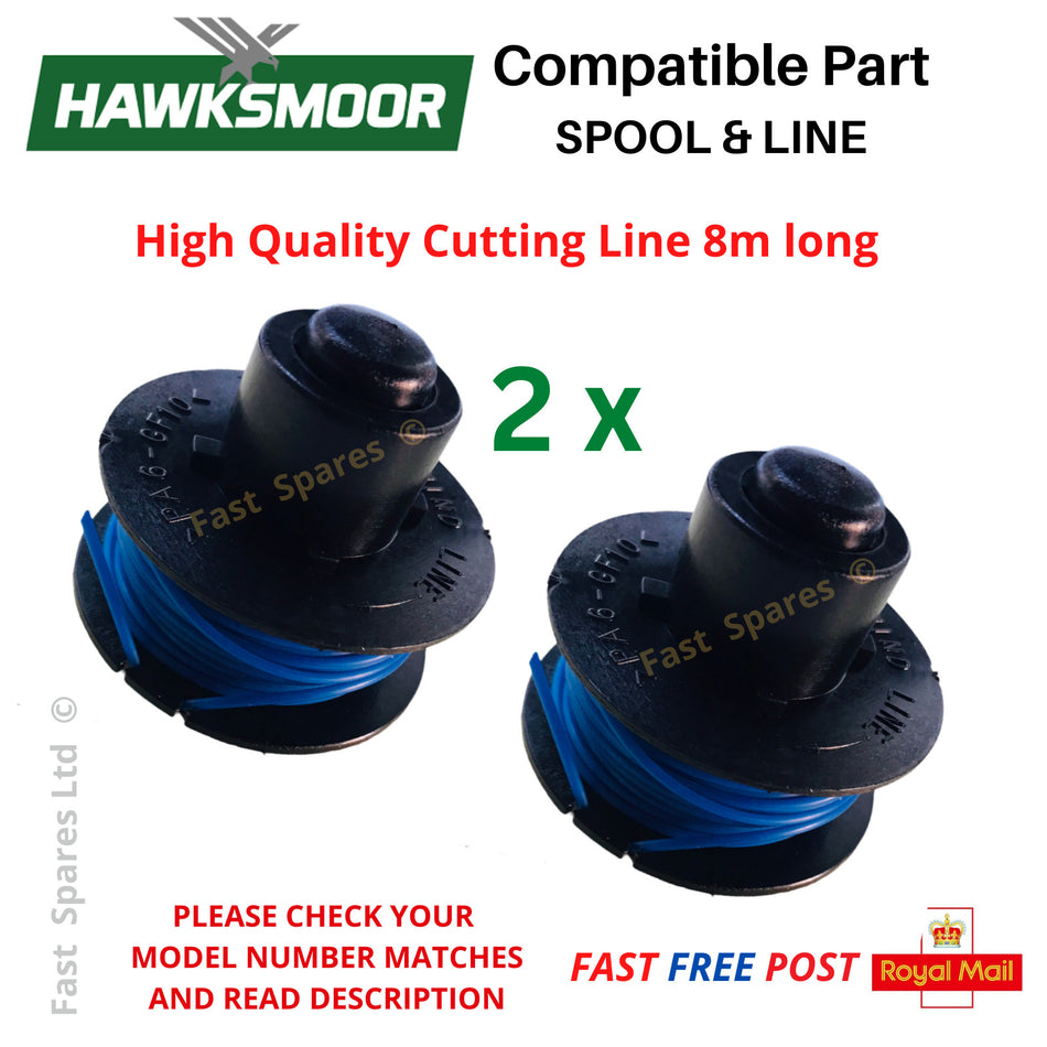 Hawksmoor 18V 26cm Cordless Trimmer Spool & Line  ST1904-2 (95074) FAST POST x2