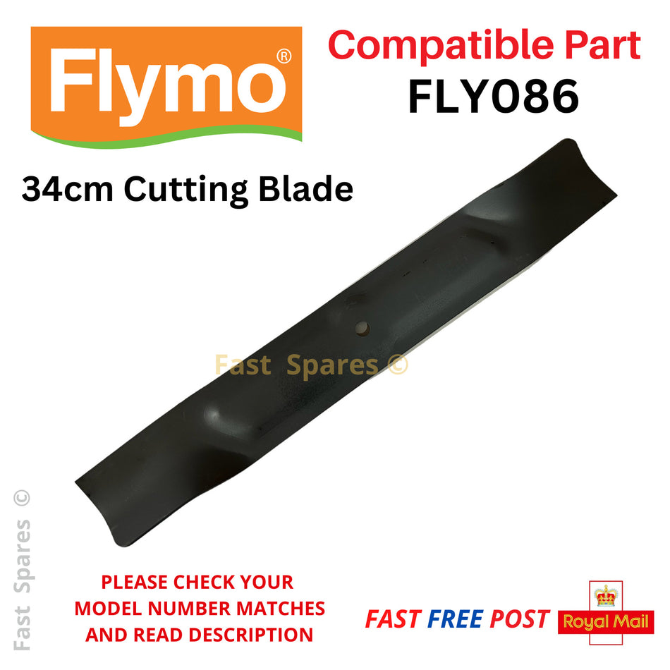 FLYMO EasiMow 340R  EasiStore 340R Lawnmower 34cm Metal Cutting Blade FAST POST