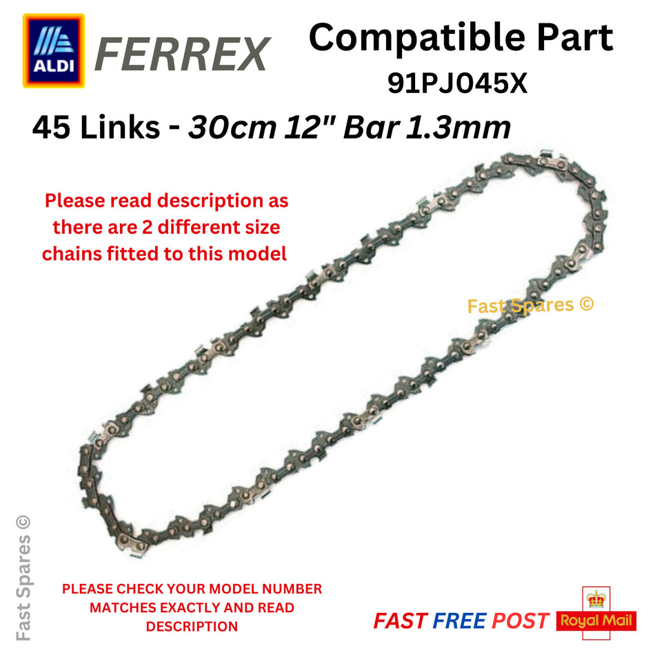 Aldi FERREX XYZ618 Replacement Chainsaw Chain
