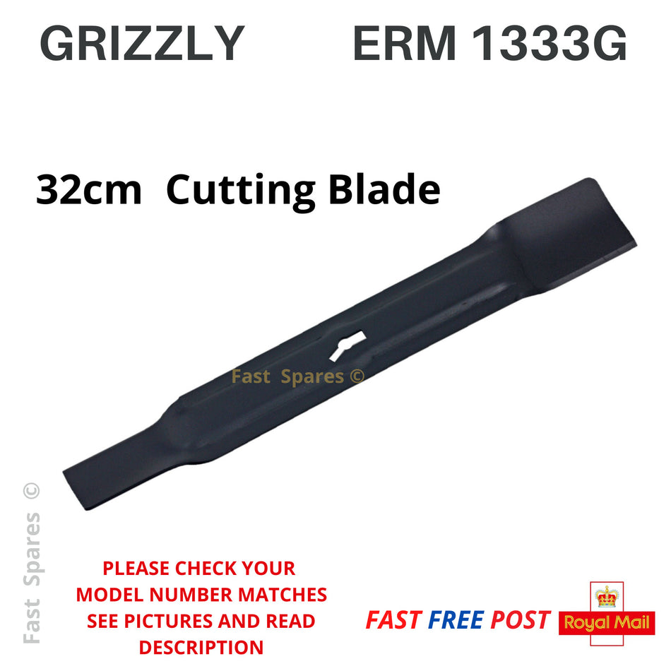 Grizzly  ERM 1333G Cutting Blade Lawnmower 32cm 320mm  FAST POST