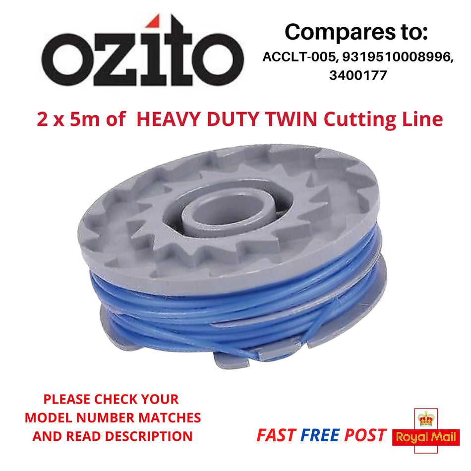 OZITO LTR-301 Spool & Twin Line for Strimmer Grass Trimmer FAST POST