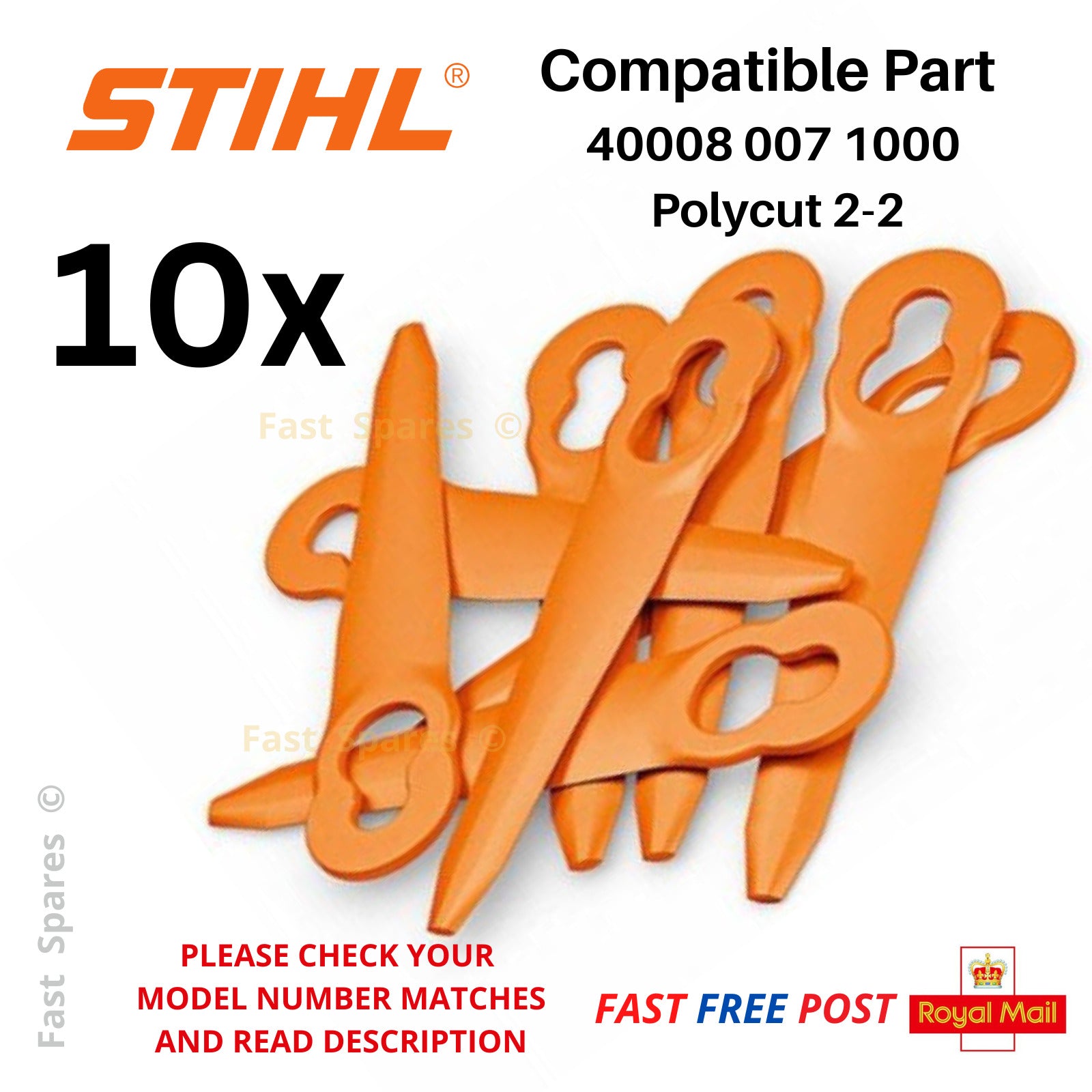 Stihl FSA 45 Polycut 2-2 Plastic Grass Trimmer Strimmer Blades FAST PO ...