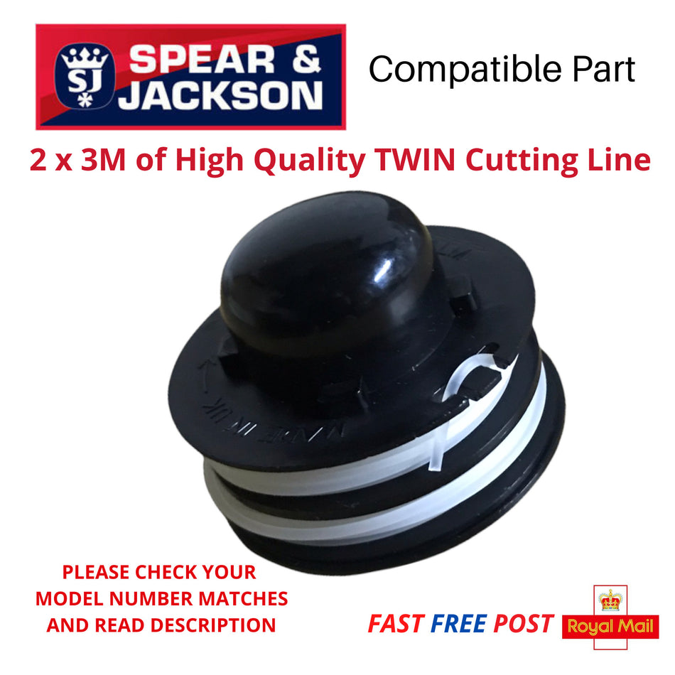 1 X Spool & Line Trimmer Strimmer For Spear & Jackson GT300 FAST POST