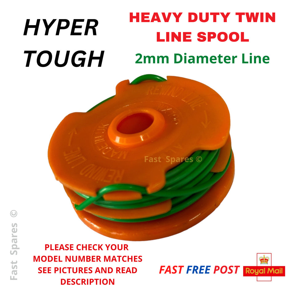 Hyper Tough GGT500WU Grass Trimmer EXTRA HEAVT DUTY Spool & Line FAST POST