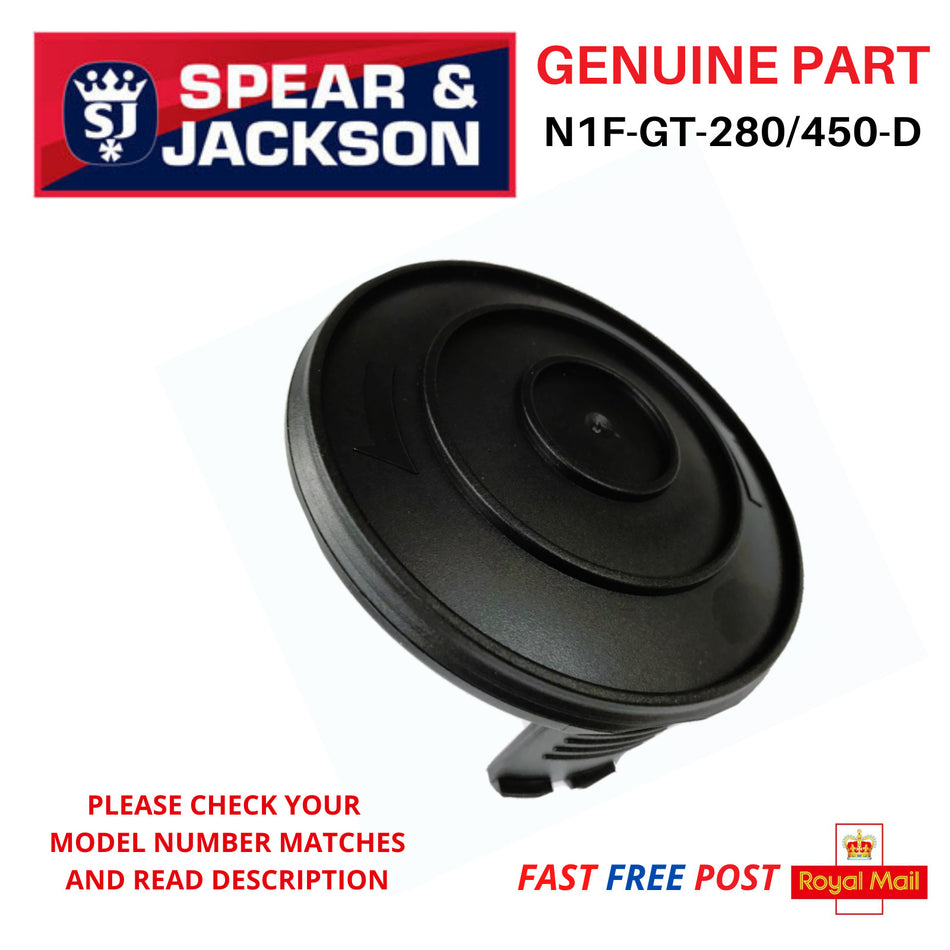 Strimmer Spool Cover Cap for Spear & Jackson N1F-GT280/450-D  FAST POST
