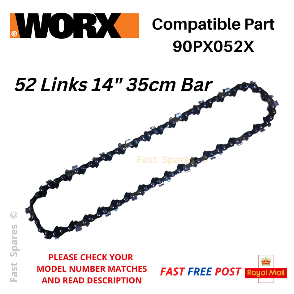 WORX WG384E WG384E.9 Chainsaw Chain  35cm 14" 52 Link FAST POST