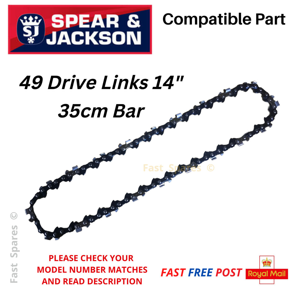 Spear & Jackson  SPJCS38 Chainsaw Chain 35cm 14" 49 Links FAST POST