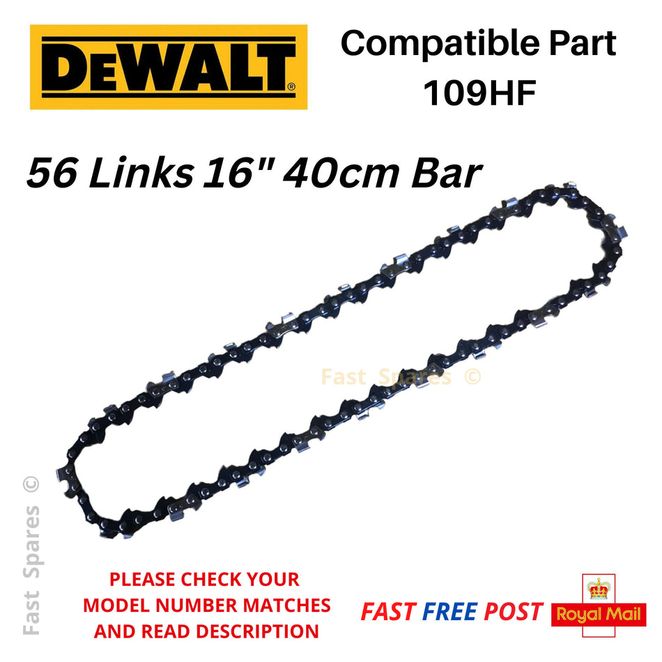 DeWalt DCM575N-XJ Chainsaw Chain  40cm 16" Bar 56 Drive Links FAST POST