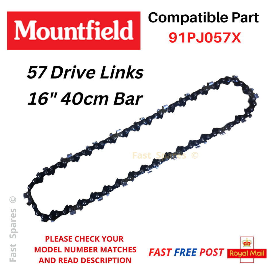 Mountfield MC48Li  MC3616 Chainsaw Chain 40cm (16") Bar 57 Links FAST POST