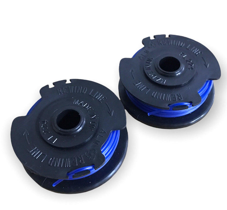 2 x Spool And Line For Weedeater WE EL-13TNE Twist n Edge Cordless Trimmer