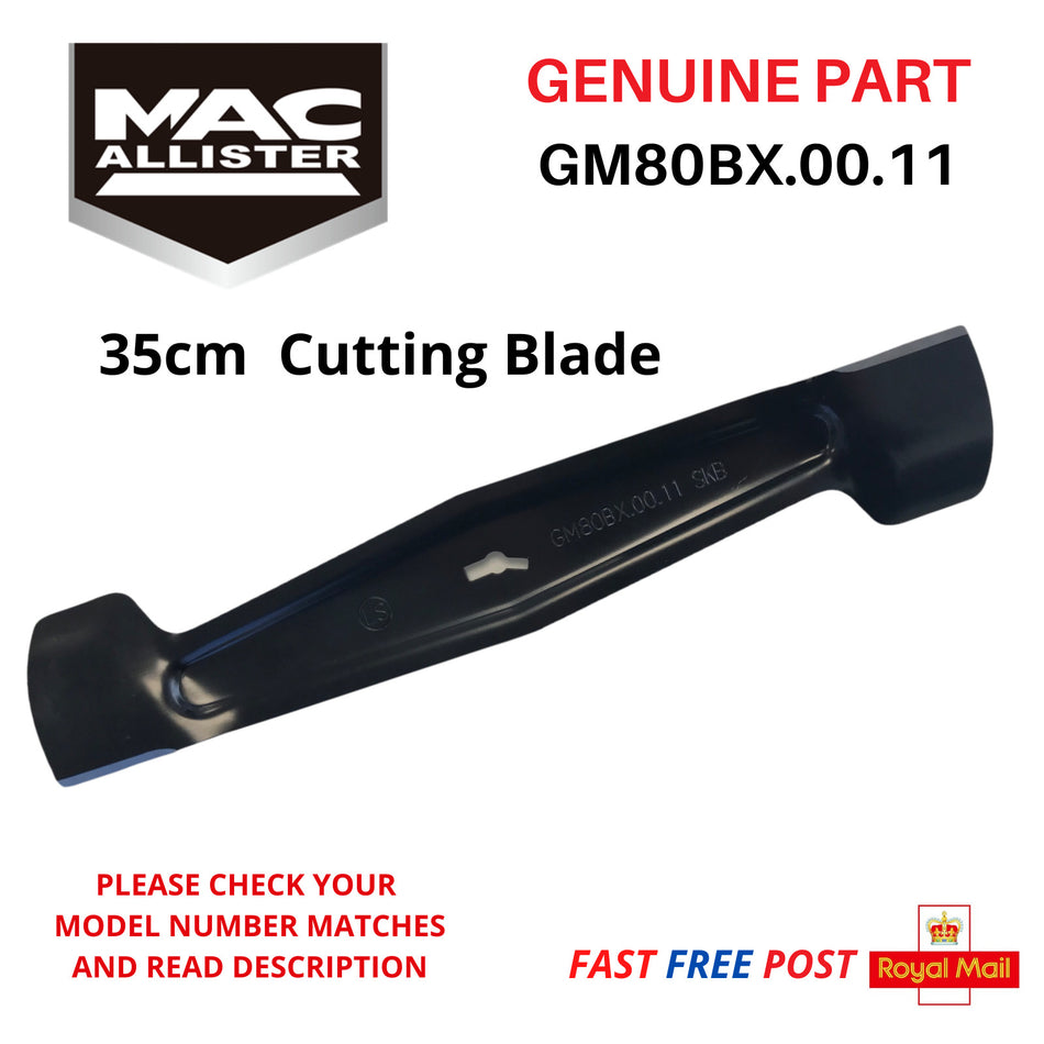 Cutting Blade 35cm for MacAllister MEB1335K MLM1300 MLMP1300 Lawnmower FAST POST