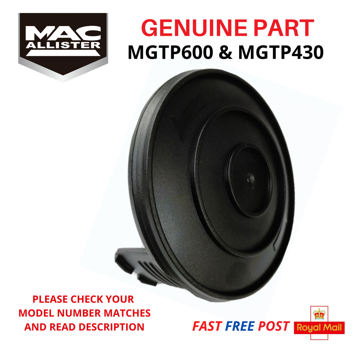 MacAllister MGTP600 MGTP430 Genuine Spool Cover Cap