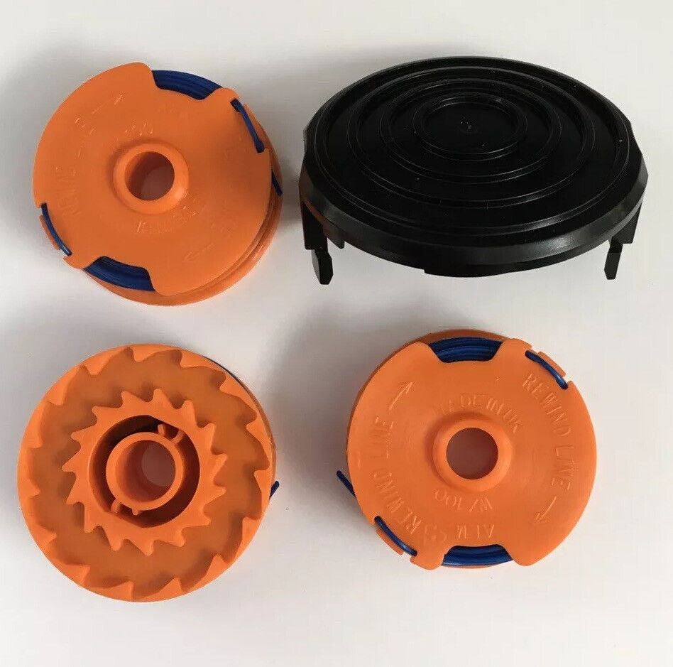 3 x Spool & Line + Cover Cap OZITO LTR-630U Strimmer Trimmer  *FAST POST*